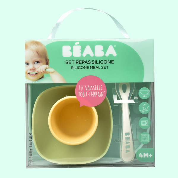 beaba silicone meal set vaisselle yellow 01 1 3