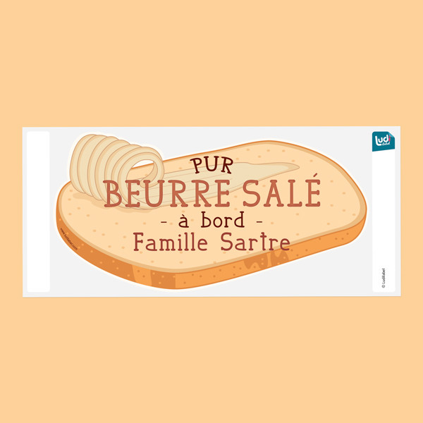fr autocollant sticker bebe a bord pur beurre sale  01 1