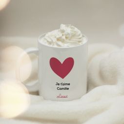 Mug Cœurs personnalisé -Produits 12,99 € Ludilabel 1