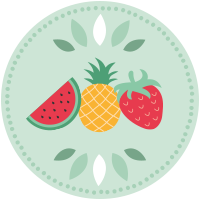 Fruits d'été (Pastèque, Fraise, Ananas)