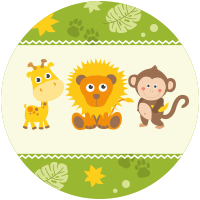 Lion, Singe et Girafe