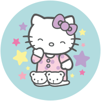 Hello Kitty en pyjama pour la nuit